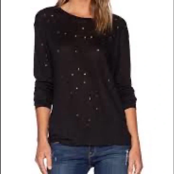 Iro Black Marvina Tee size L - Picture 6 of 12